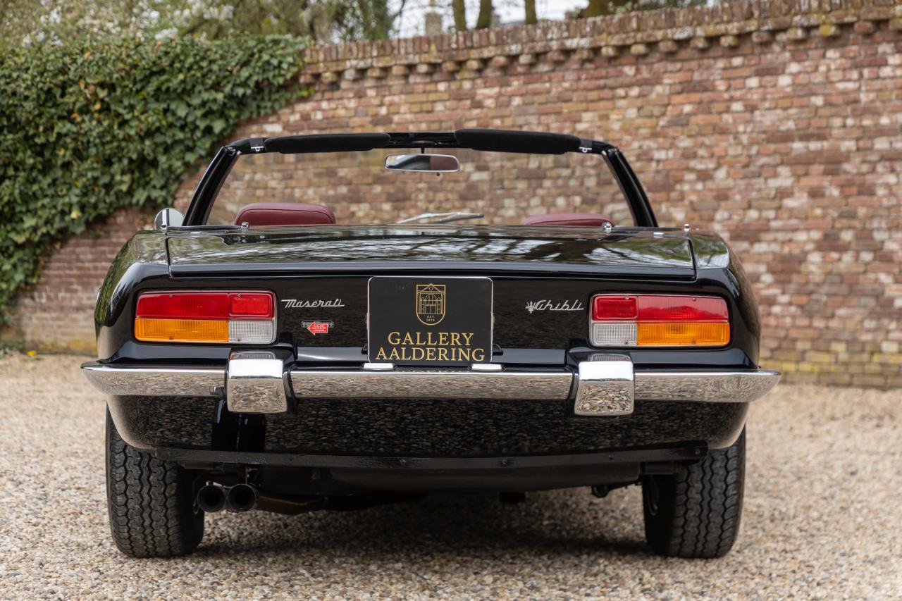 1968 Maserati Ghibli 4700 Spyder &ldquo;Built by Campana Carrozzeria Modena&rdquo;