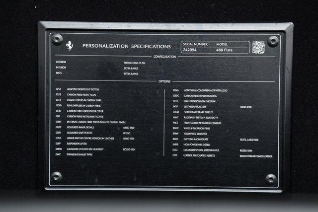 2019 Ferrari 488 PISTA