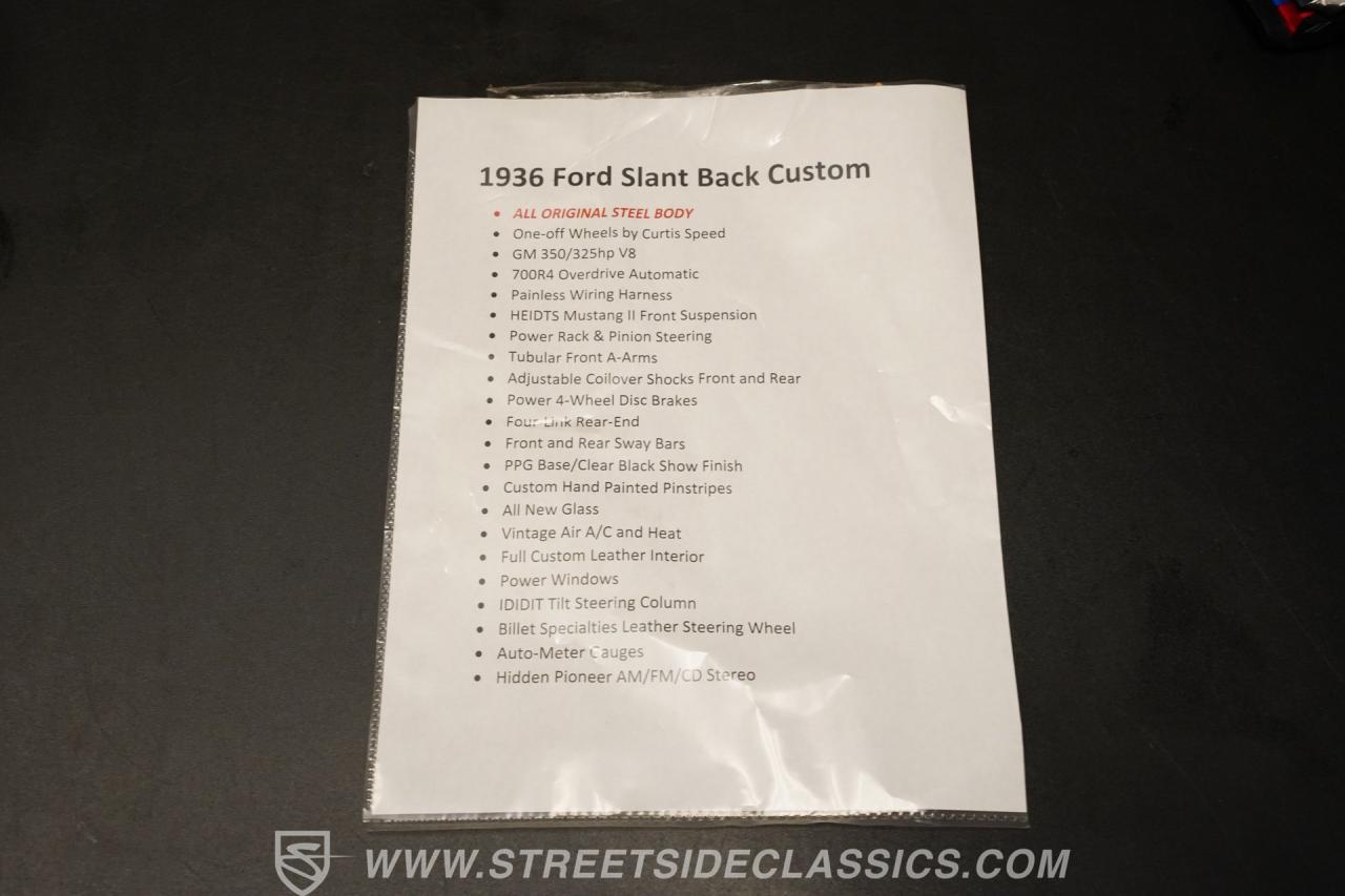 1936 Ford Tudor Slantback Streetrod