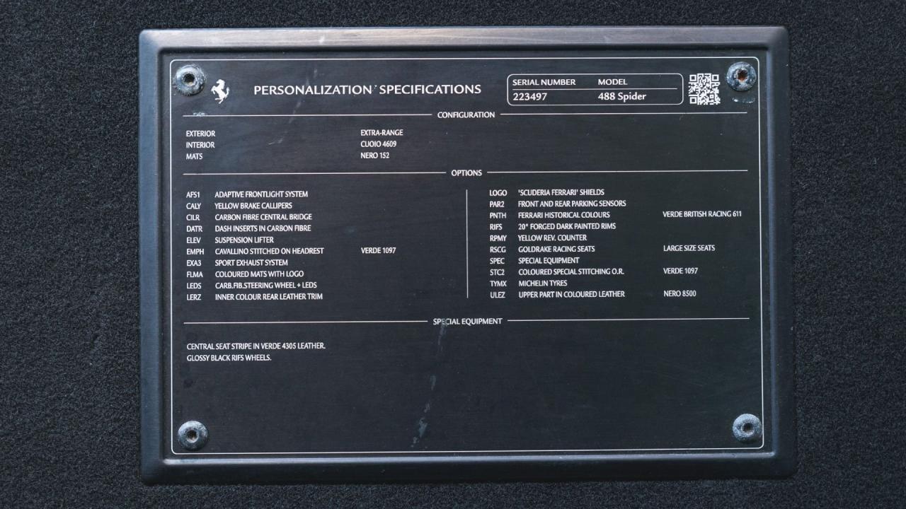 2017 Ferrari 488 SPIDER