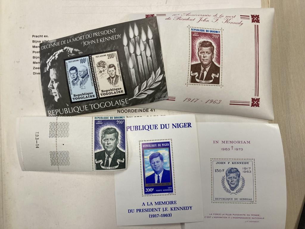 1970 Collectables Postzegels Kennedy collection