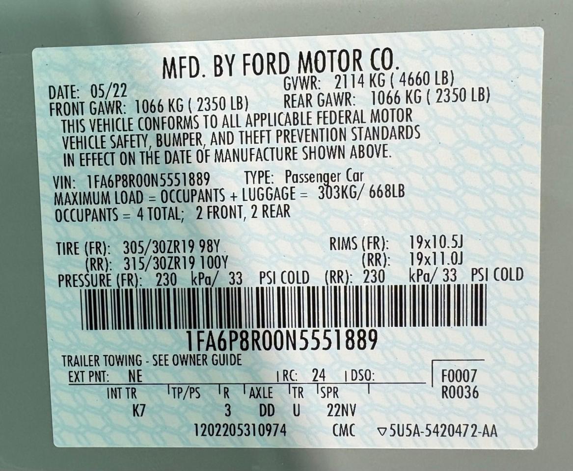 2022 Ford Mustang Mach 1