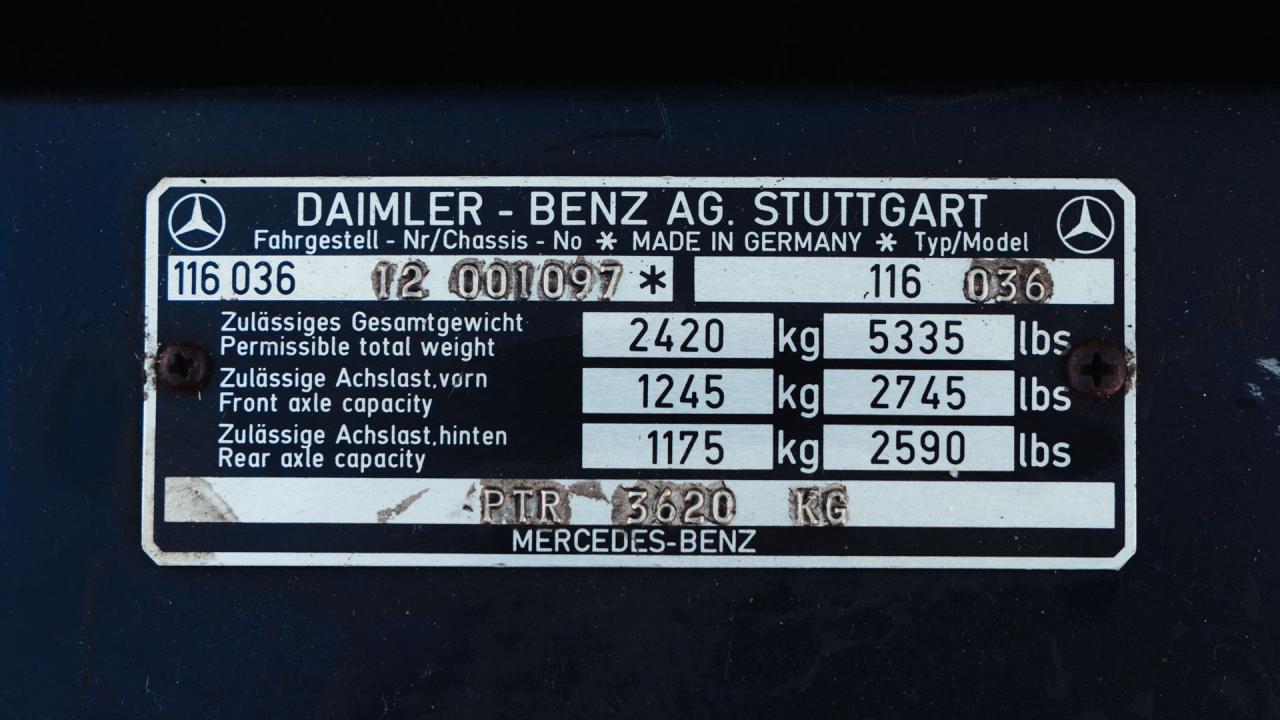 1976 Mercedes - Benz 450 SEL 6.9 ex-Claude Fran&ccedil;ois