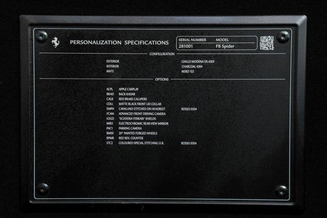 2022 Ferrari F8 SPIDER