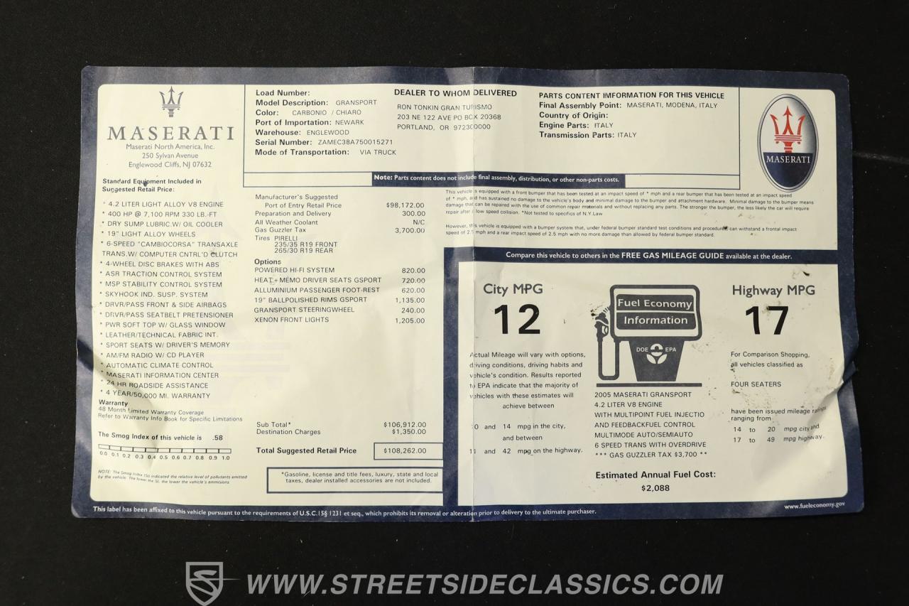 2005 Maserati Gransport