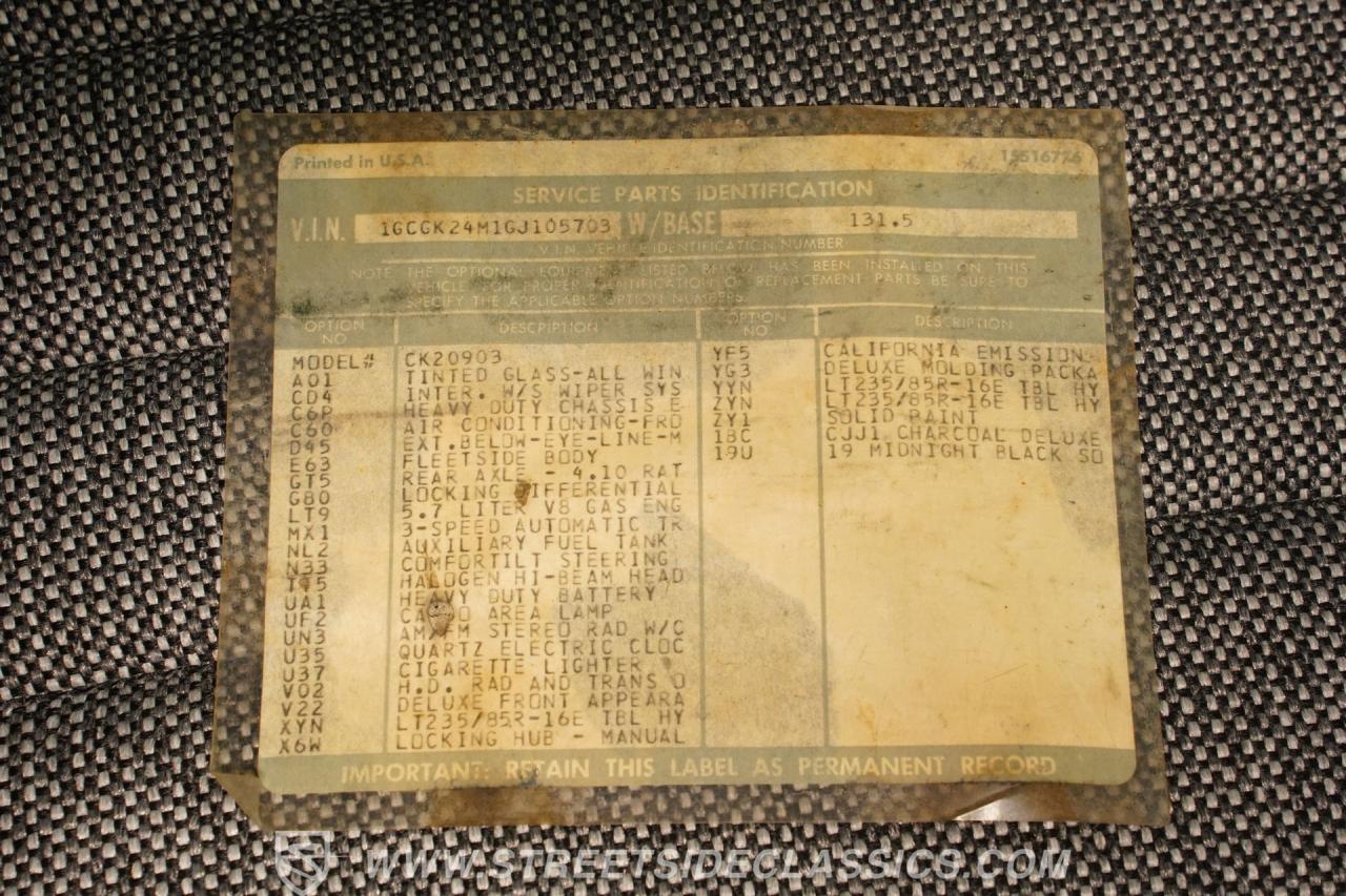 1986 Chevrolet K20 4x4