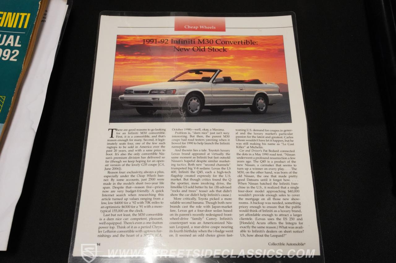 1991 Infiniti M30 Convertible