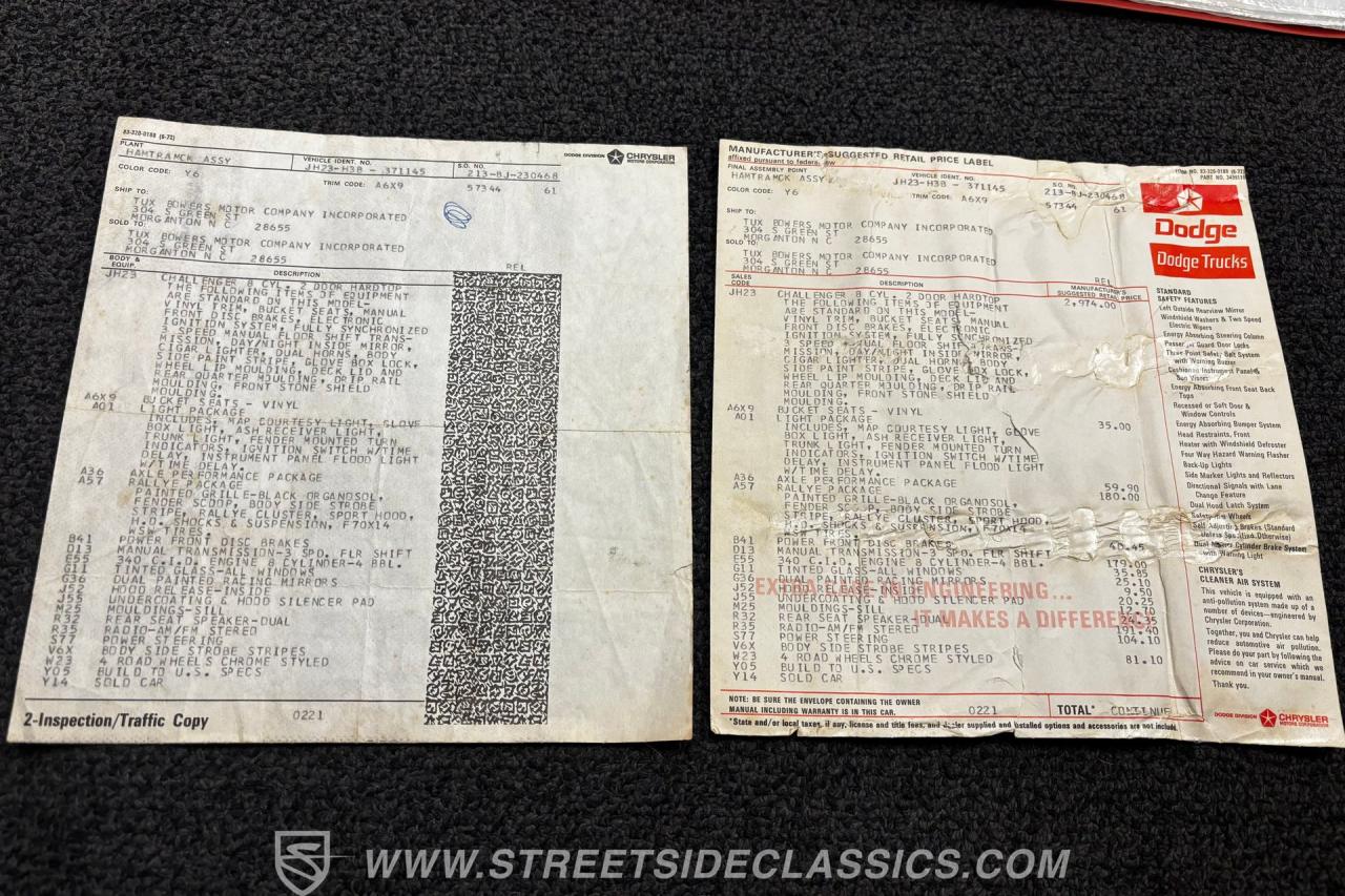 1973 Dodge Challenger Rallye