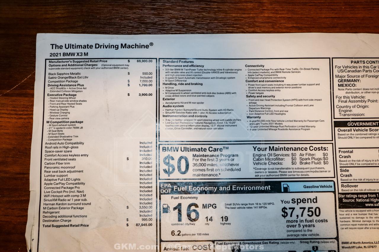 2021 BMW X3 M