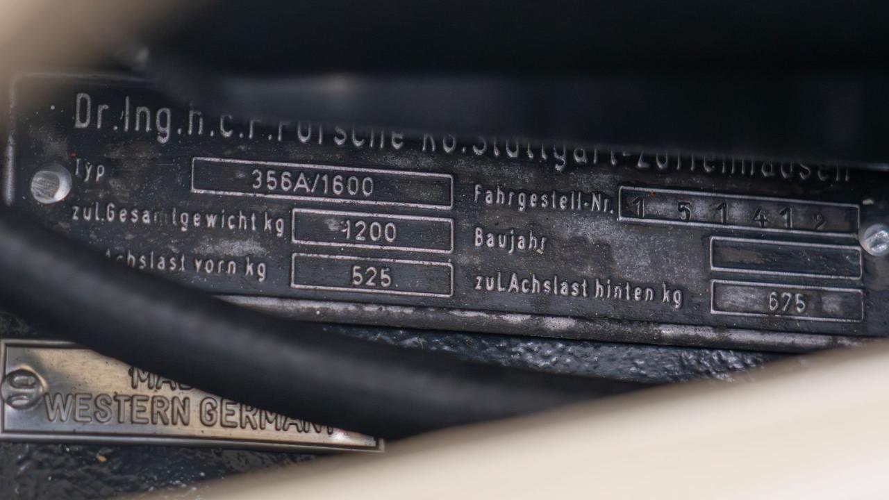 1959 Porsche 356 A 1600 Cabriolet