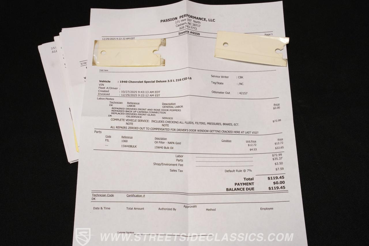 1940 Chevrolet Deluxe Sedan Delivery