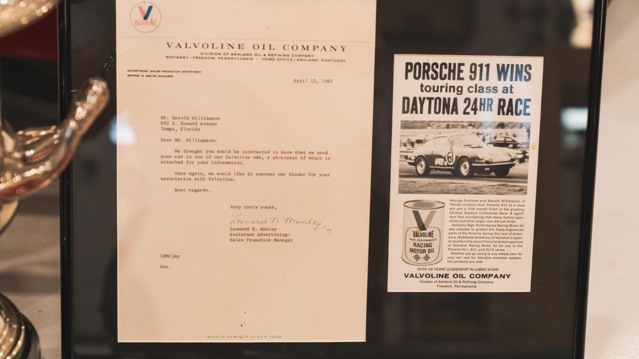 1965 Porsche 911 ex-1967 Daytona 24 Hours Winner