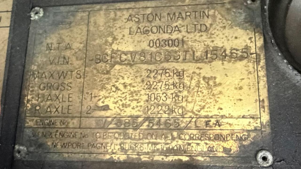 1986 Aston Martin V8 Volante