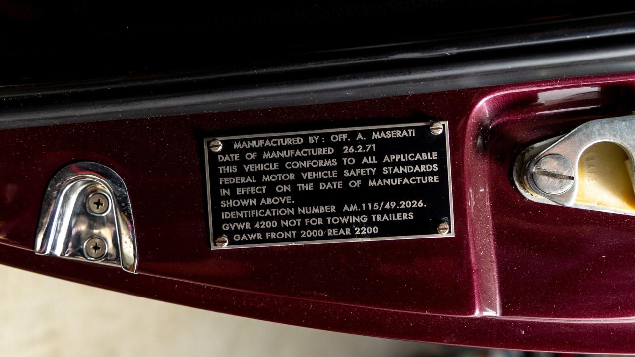 1971 Maserati Ghibli 4.9 SS Coupe