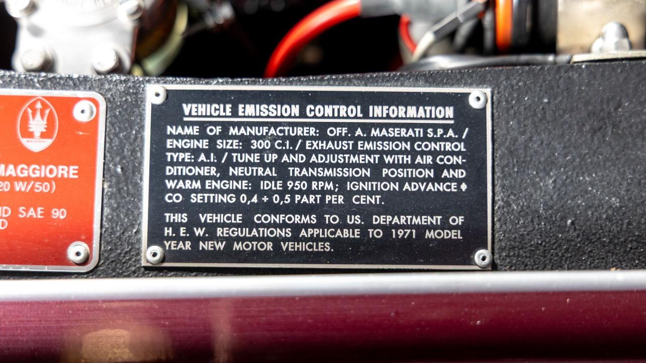 1971 Maserati Ghibli 4.9 SS Coupe