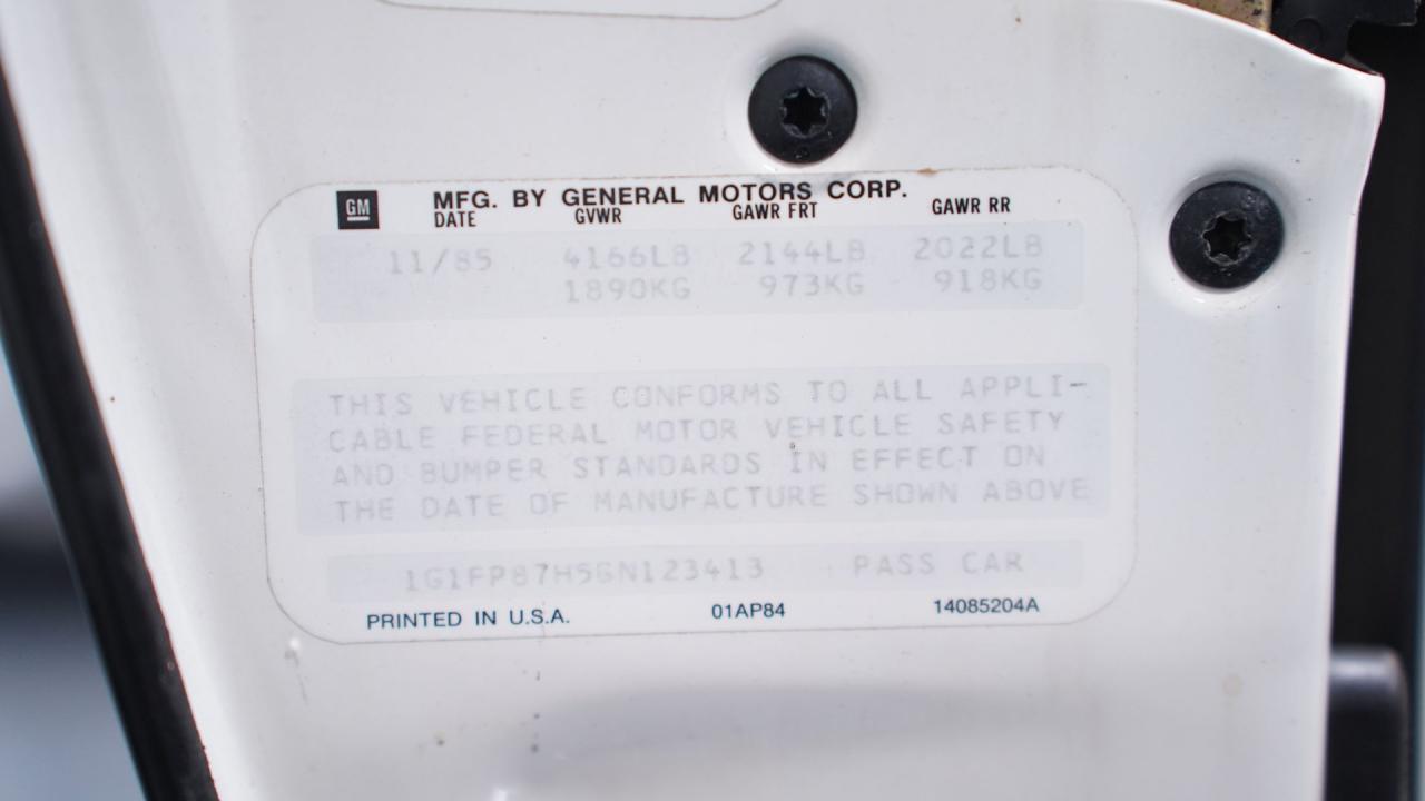 1986 Chevrolet Camaro IROC Z28