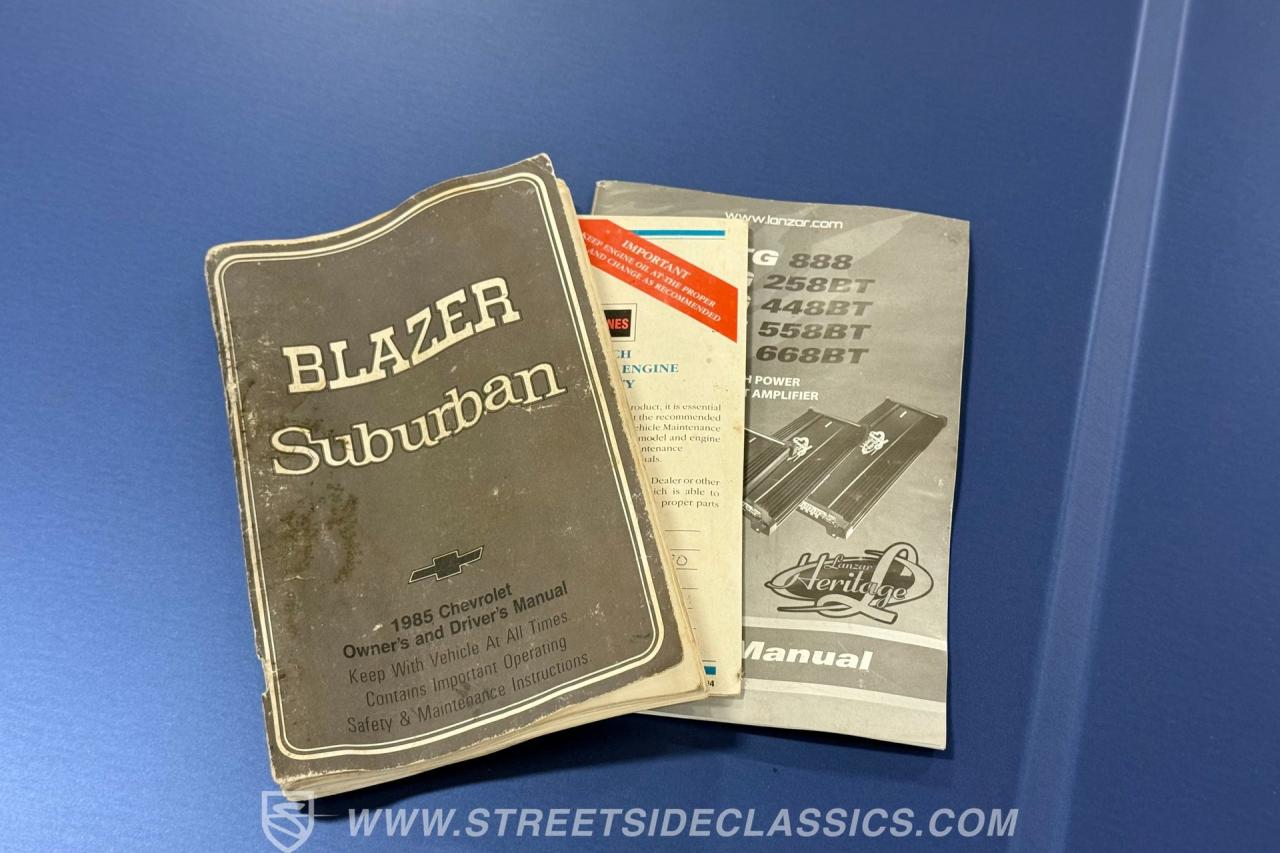 1985 Chevrolet Blazer K5 4X4 Silverado