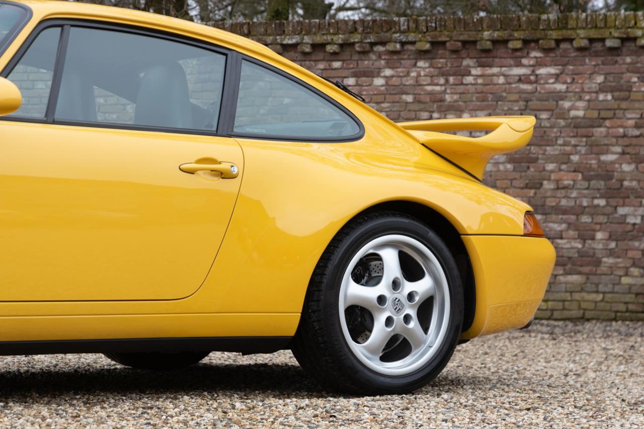 1995 Porsche 993 Carrera Coup&eacute; 3.6 &ldquo;Speed Yellow with Aero-kit&rdquo;