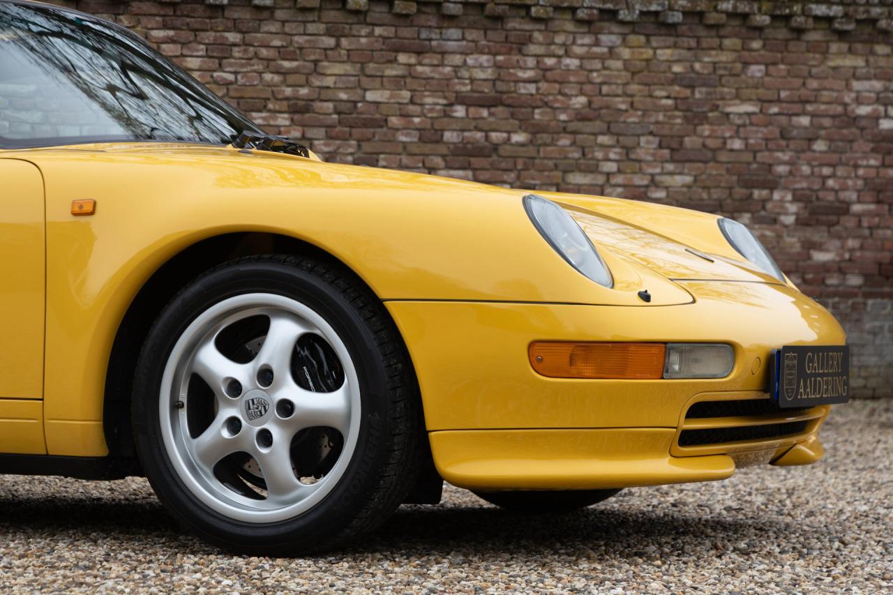 1995 Porsche 993 Carrera Coup&eacute; 3.6 &ldquo;Speed Yellow with Aero-kit&rdquo;