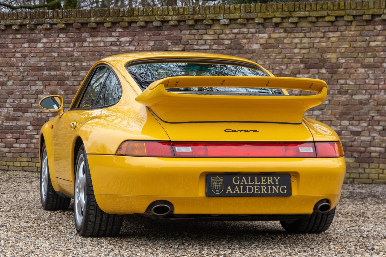 1995 Porsche 993 Carrera Coup&eacute; 3.6 &ldquo;Speed Yellow with Aero-kit&rdquo;