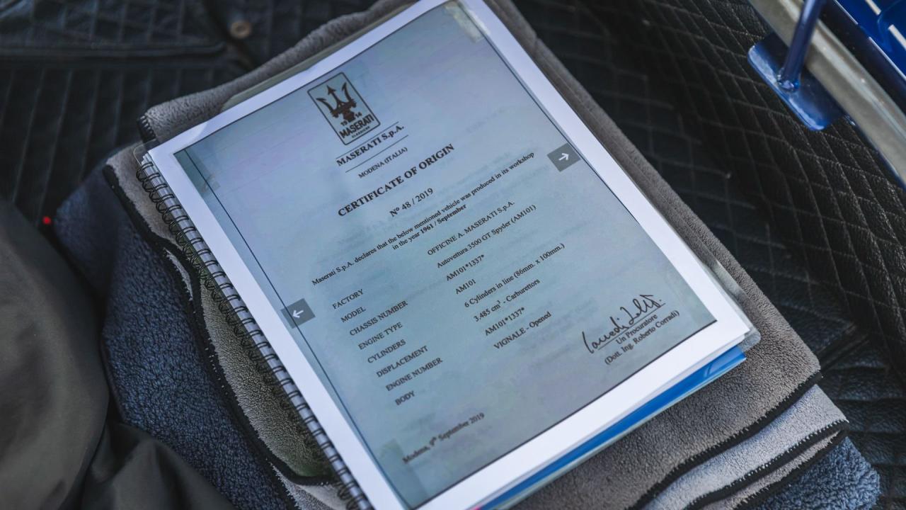 1962 Maserati 3500 GT Vignale Spyder