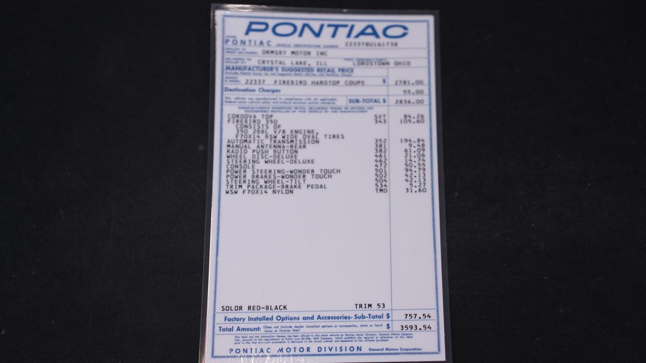 1968 Pontiac Firebird