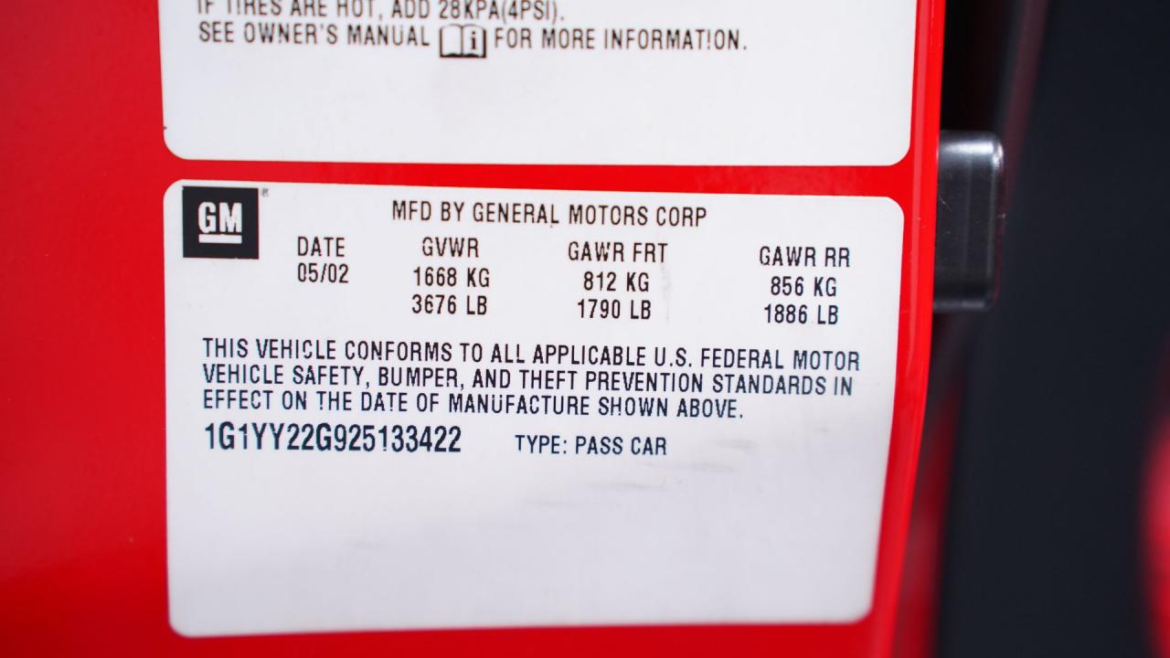 2002 Chevrolet Corvette LS3