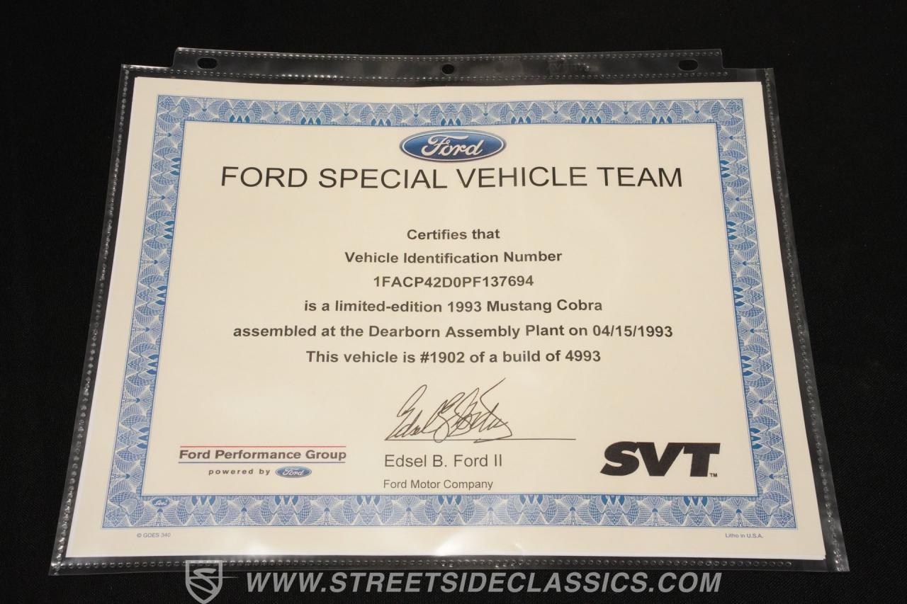 1993 Ford Mustang Cobra SVT