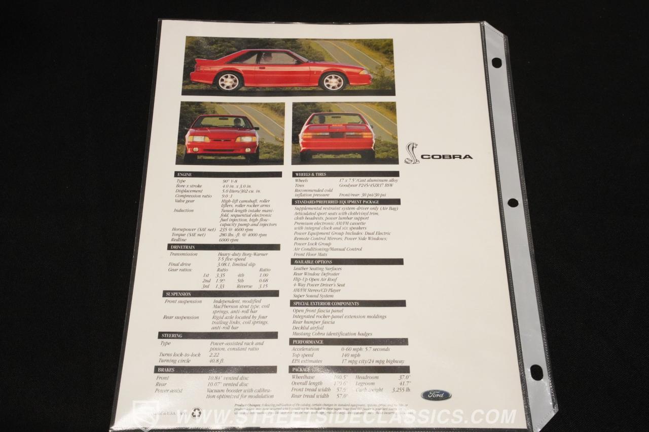 1993 Ford Mustang Cobra SVT