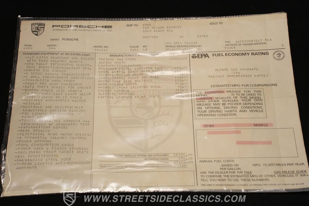 1985 Porsche 944