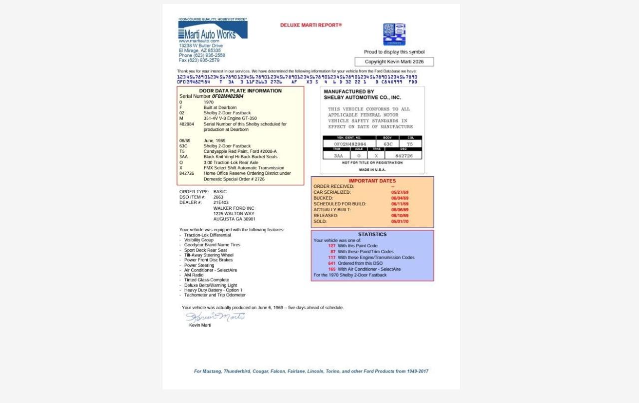 1970 Ford Mustang Shelby GT 350