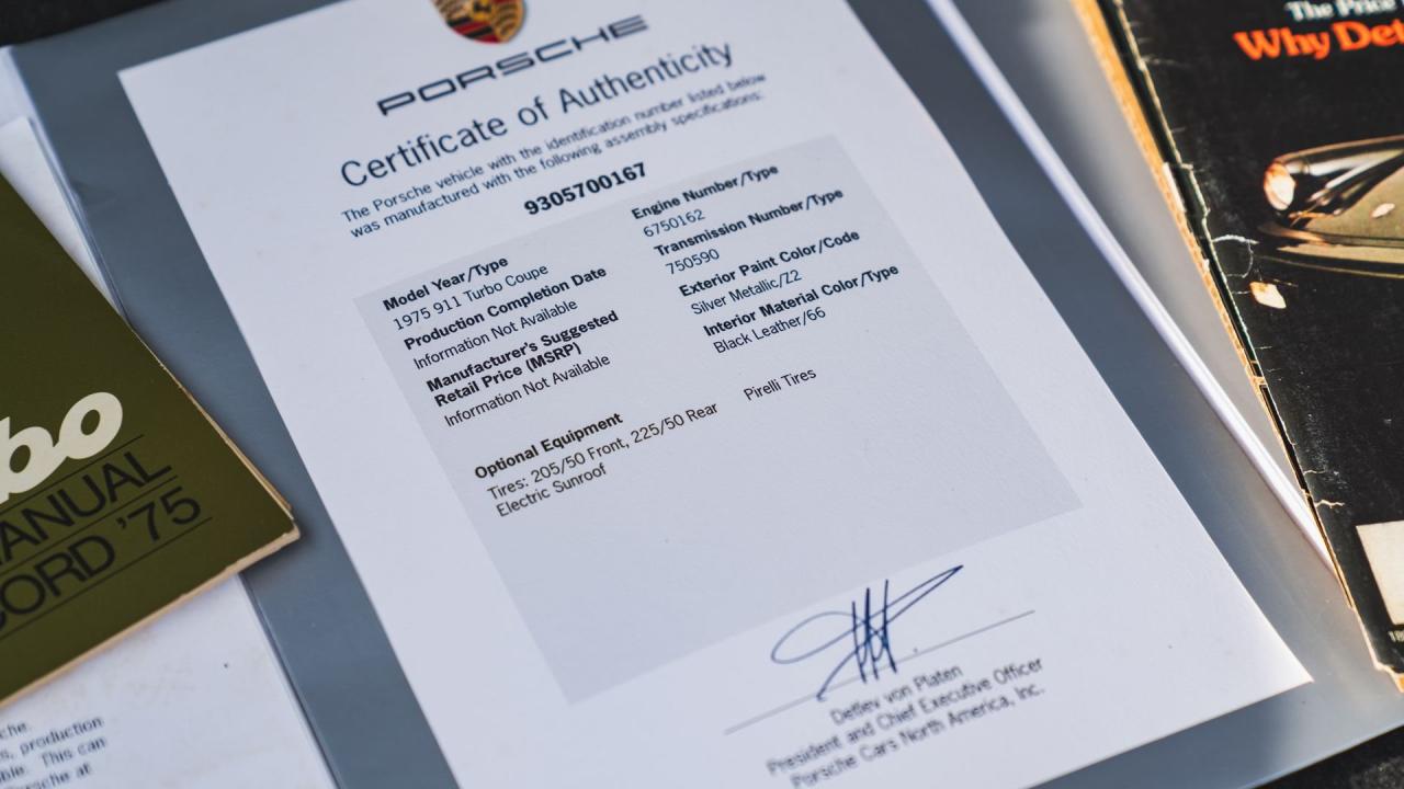 1975 Porsche 911 Turbo