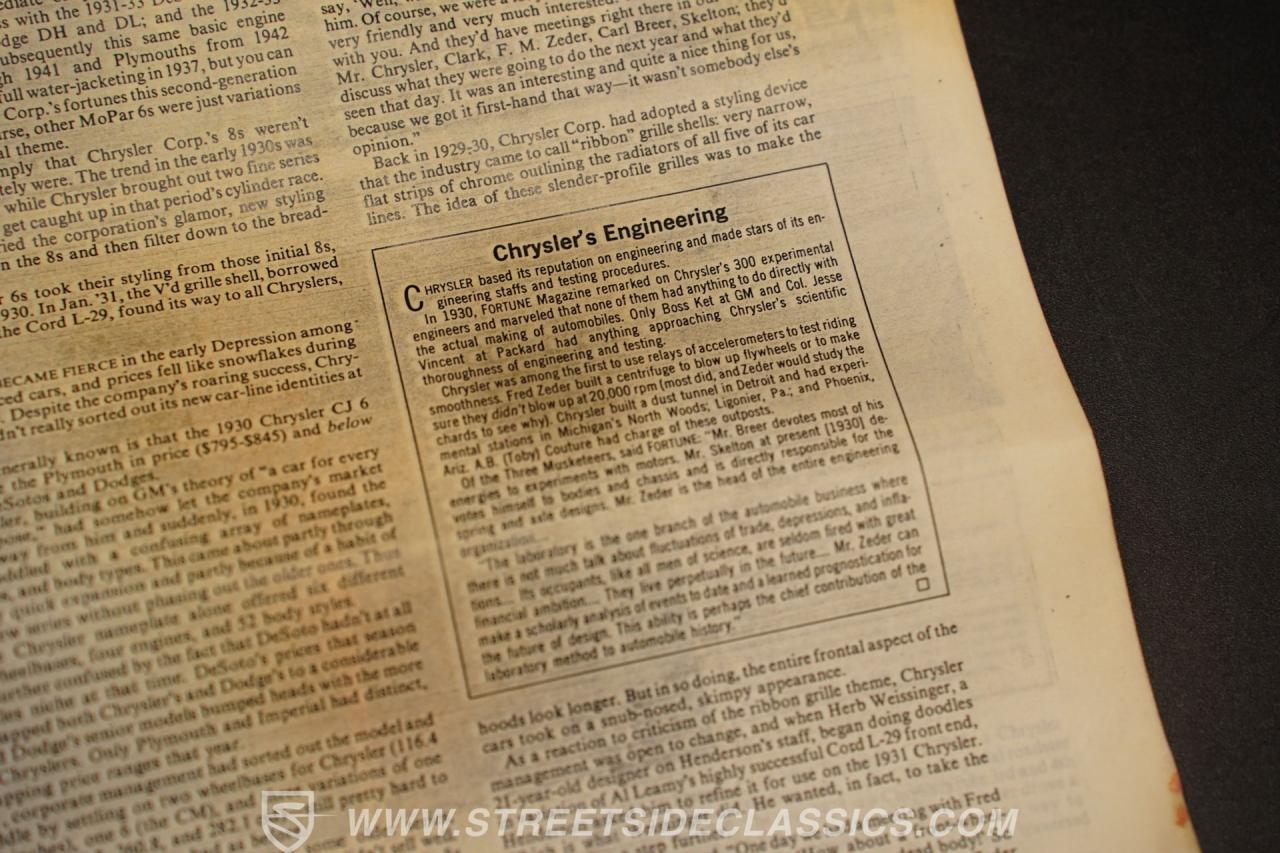 1932 Chrysler CI Rumble Seat Convertible