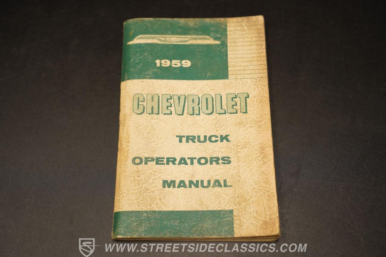 1959 Chevrolet Apache 3800 NAPCO 4X4 Tow Truck