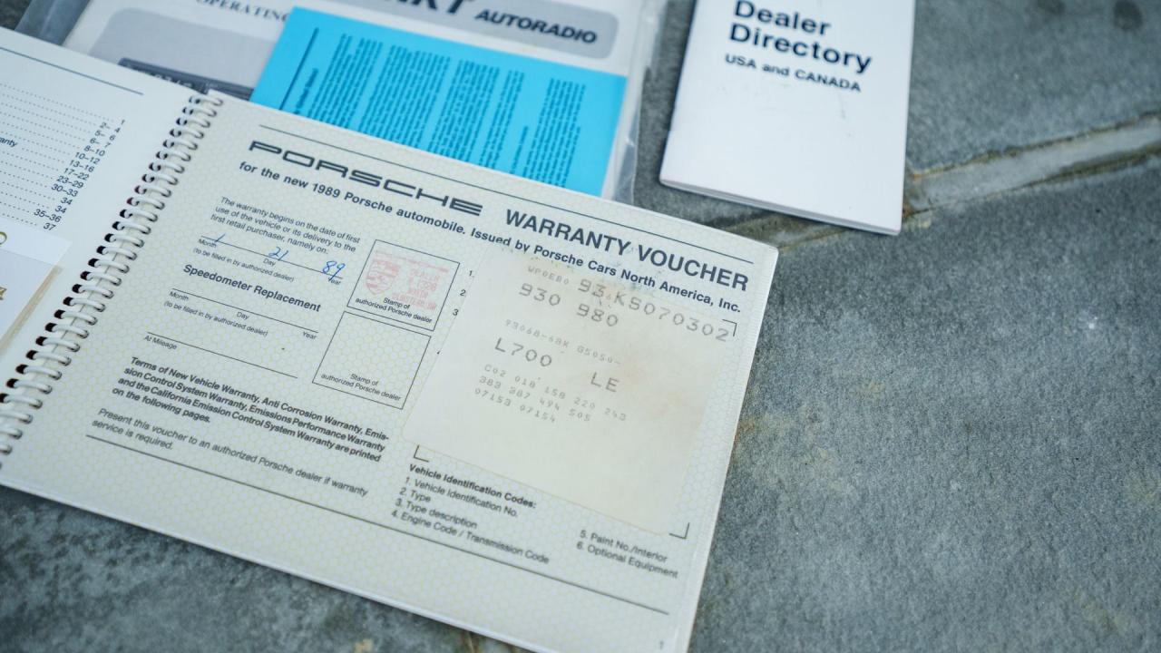 1989 Porsche 911 Turbo Slantnose Cabriolet