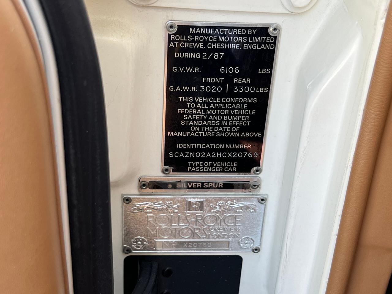 1987 Rolls - Royce Silver Spur