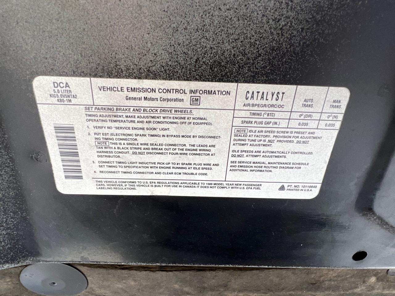 1989 Chevrolet Camaro RS