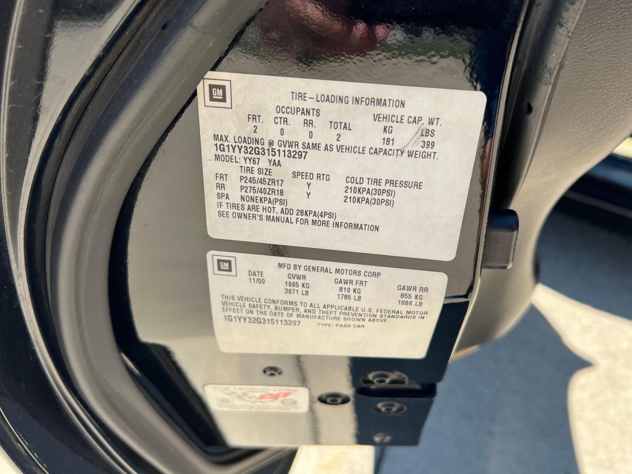 2001 Chevrolet Corvette