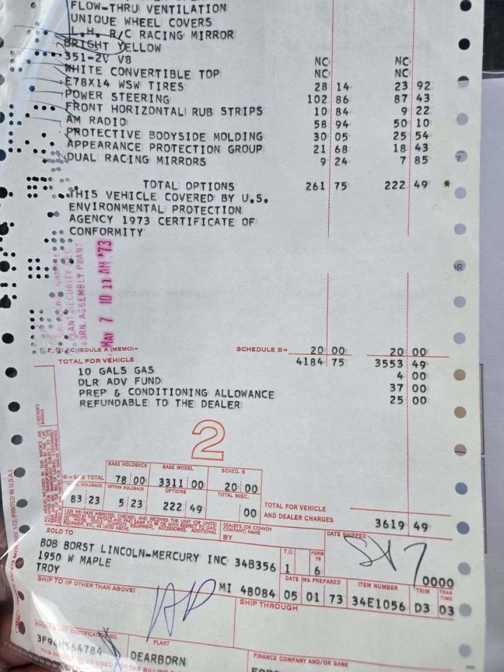 1973 Mercury Cougar XR7