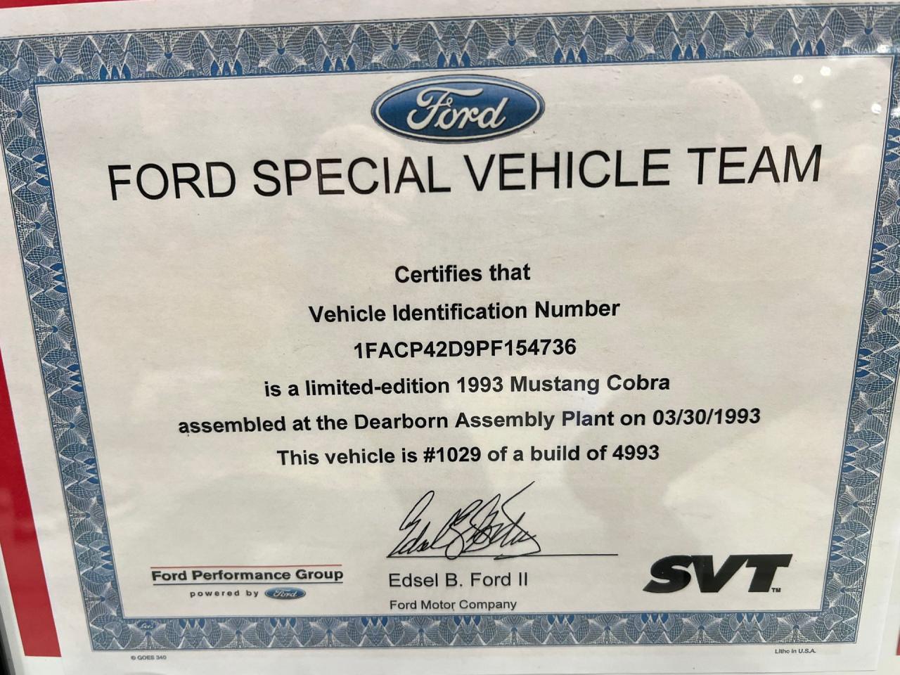 1993 Ford Mustang Cobra