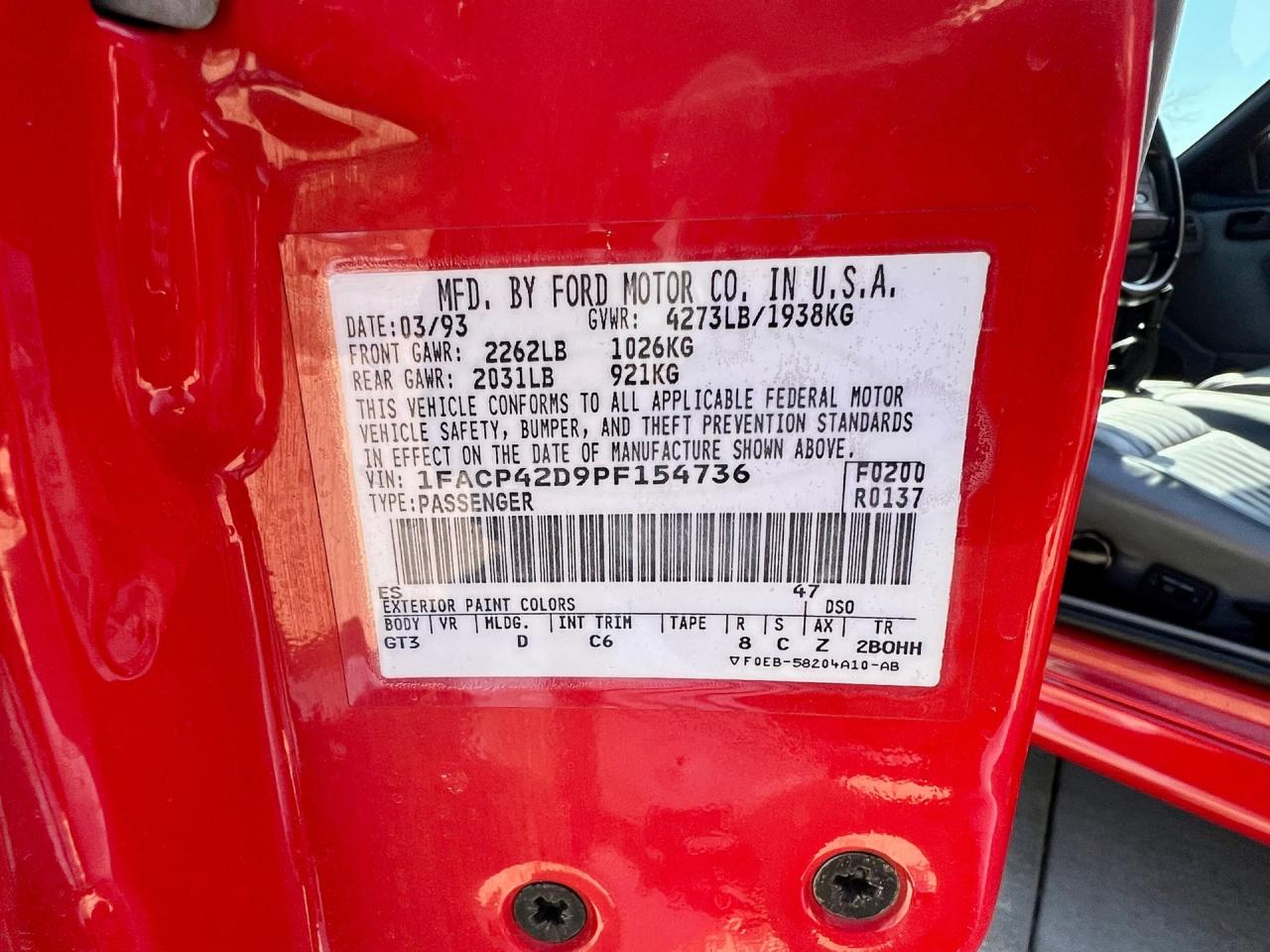 1993 Ford Mustang Cobra