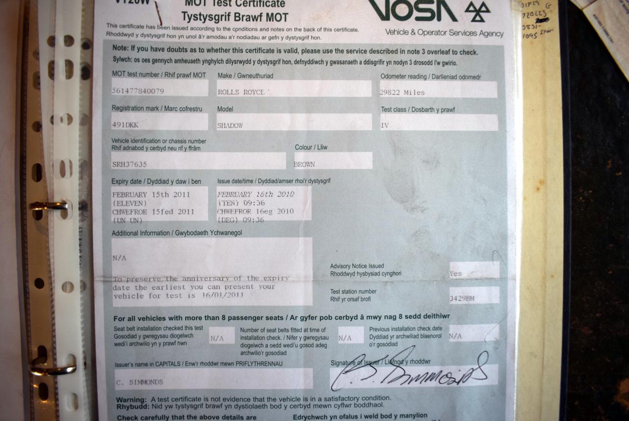 1979 Rolls - Royce Silver Shadow II