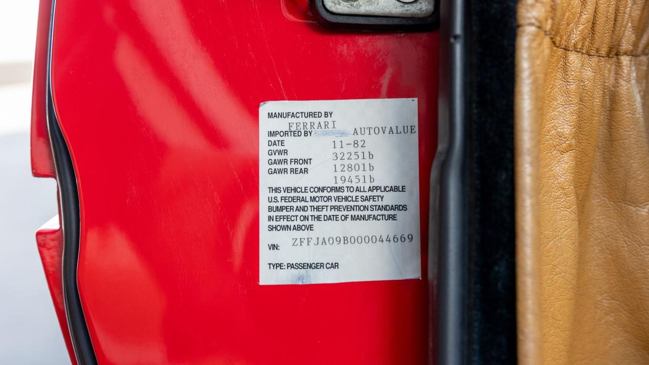 1982 Ferrari 512 BBi