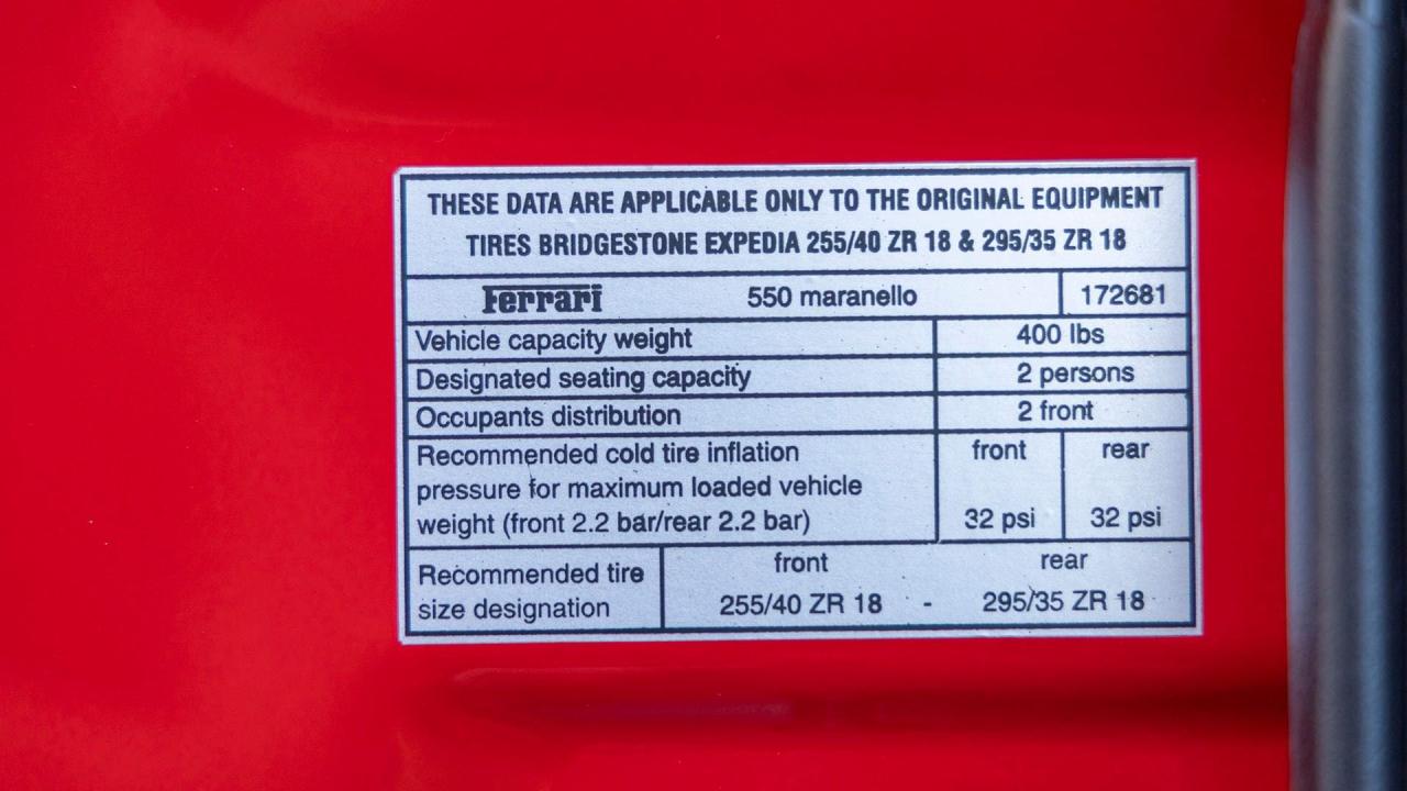 1999 Ferrari 550 Maranello