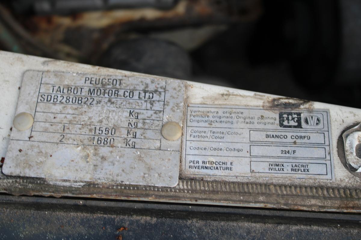 1987 Talbot EXPRESS AUTOHOMES CAMELOT