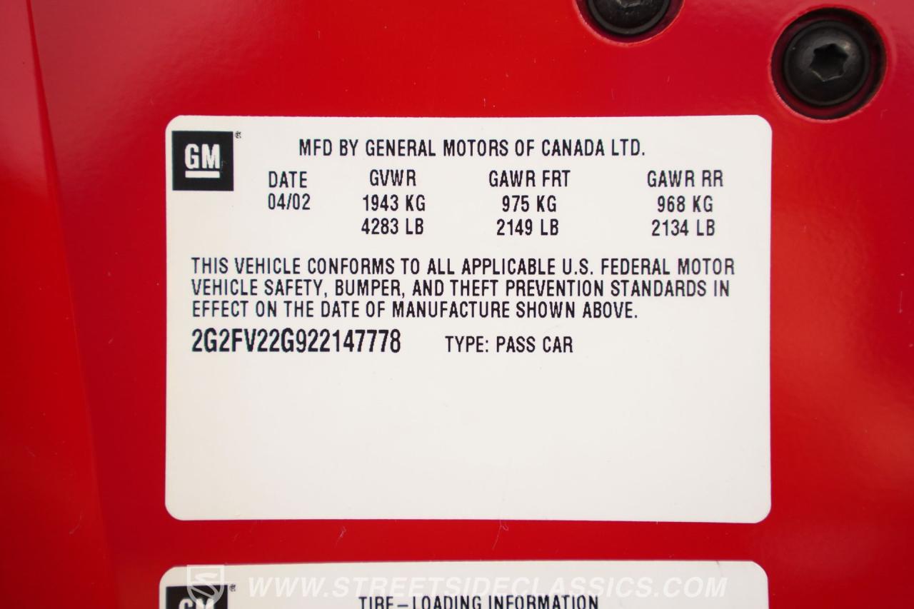 2002 Pontiac Firebird Trans Am WS6