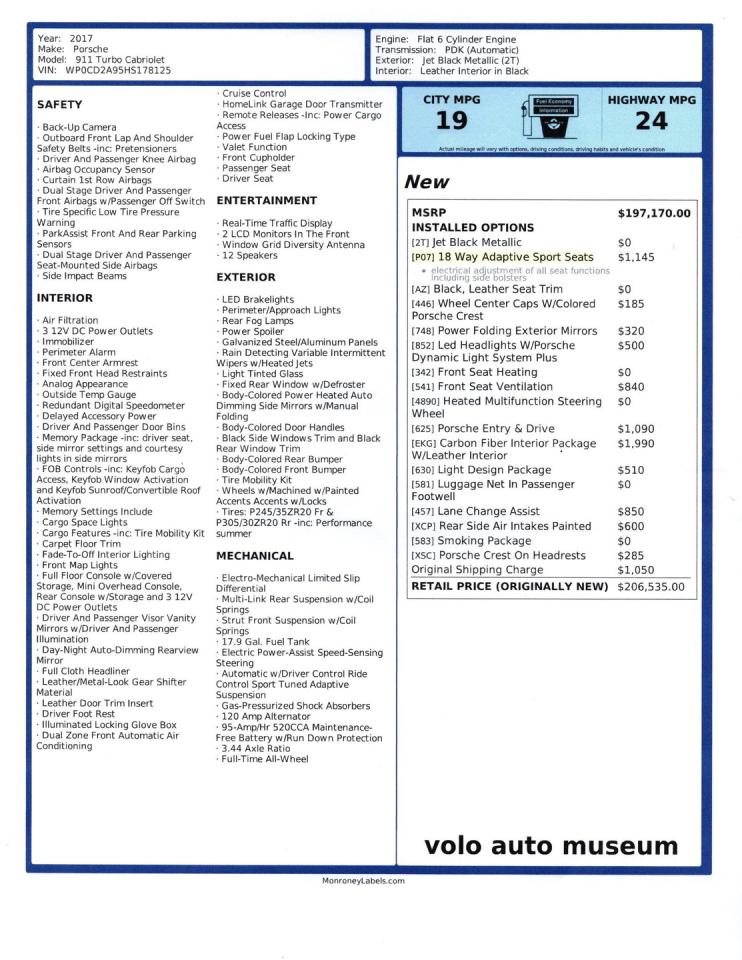 2017 Porsche 911 Turbo