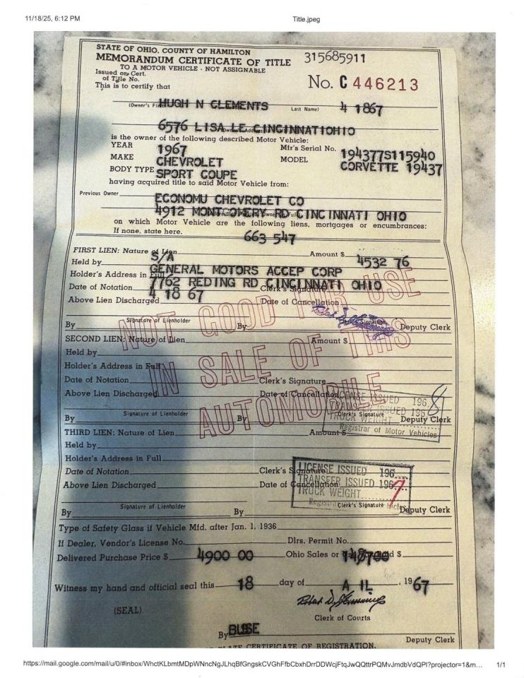 1967 Chevrolet Corvette