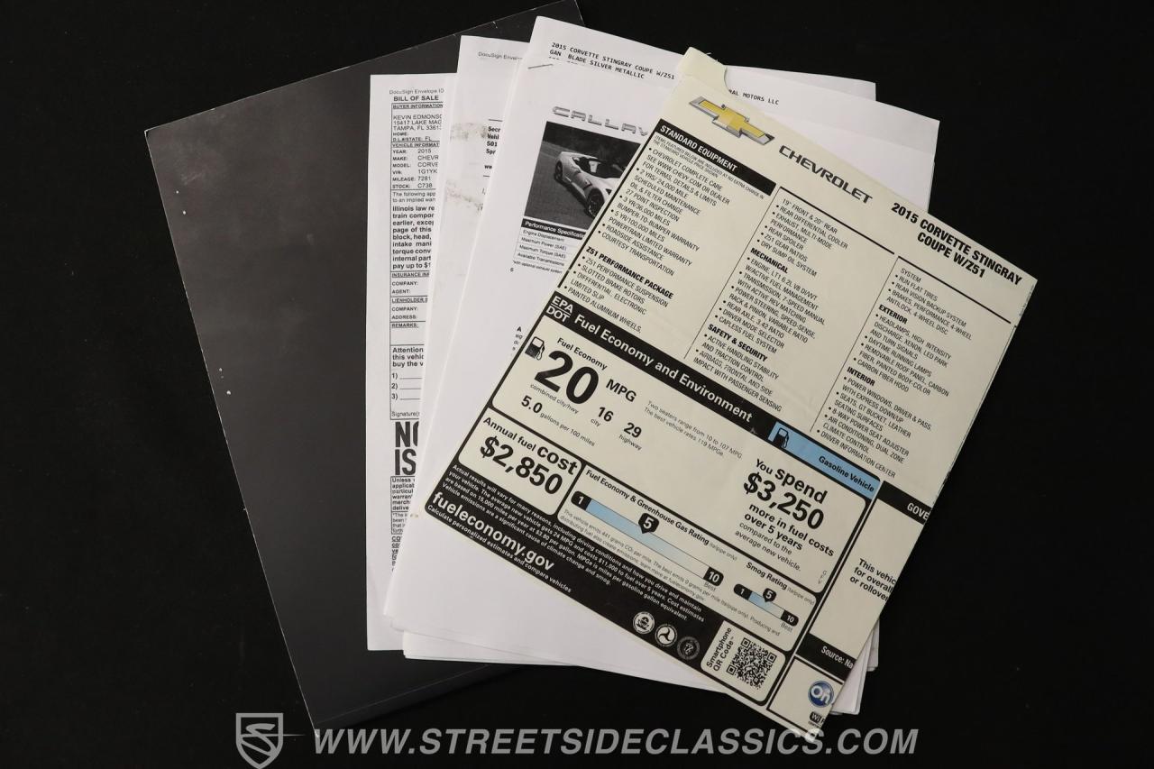 2015 Chevrolet Corvette Z51 2LT Callaway SC627