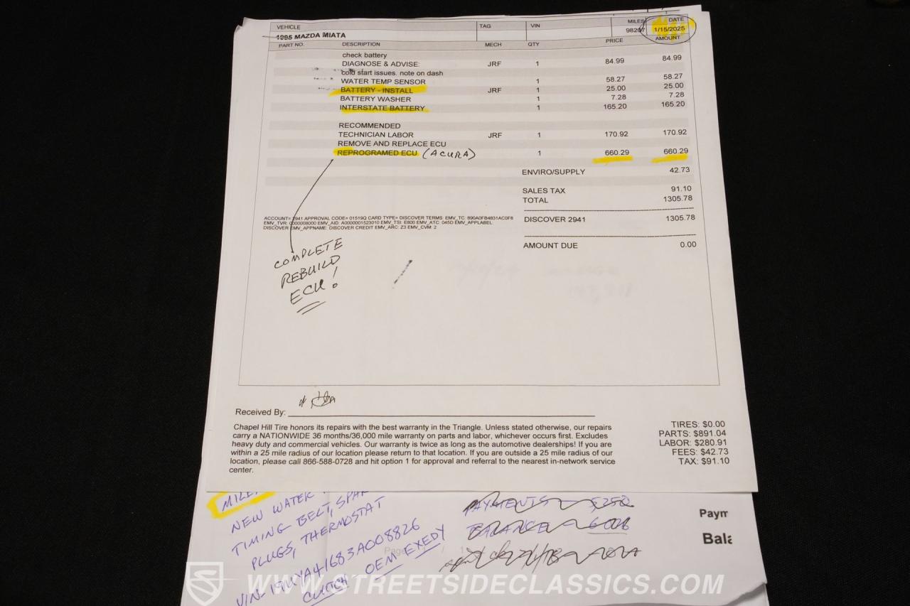 1995 Mazda Miata Mx-5 M Edition J-Series Swap